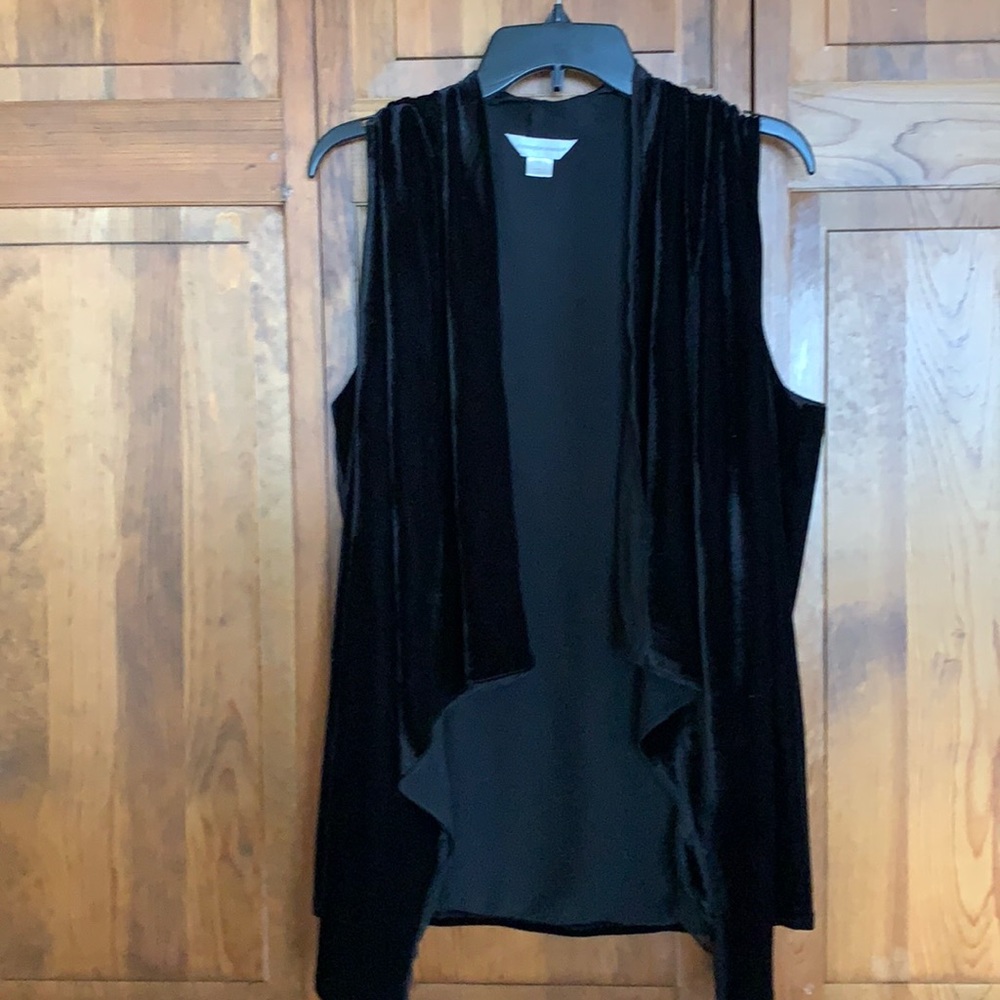 A soft velour style vest